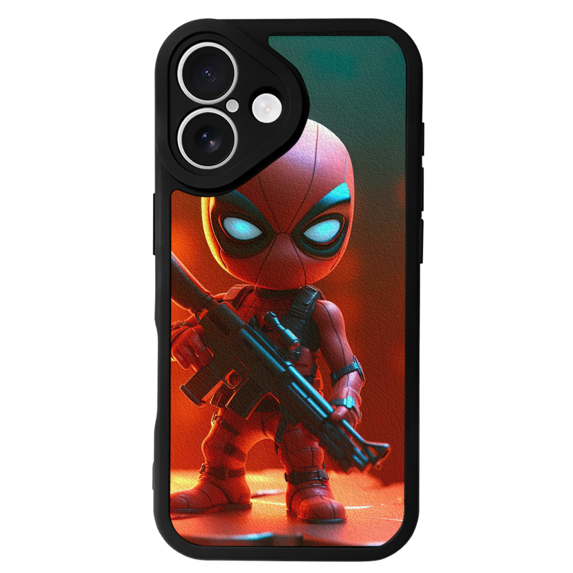 （画像用） Spider Man スパイダーマン 【iPhone 16シリーズ対応】シリコンスマホケース（レザー調） 材質：シリコン